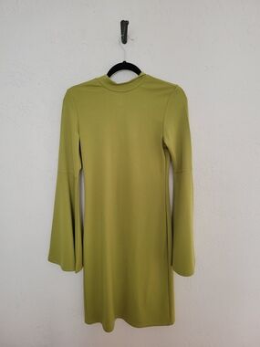 Olive Green Long Sleeve Shift Dress - FHQ Collection NWT